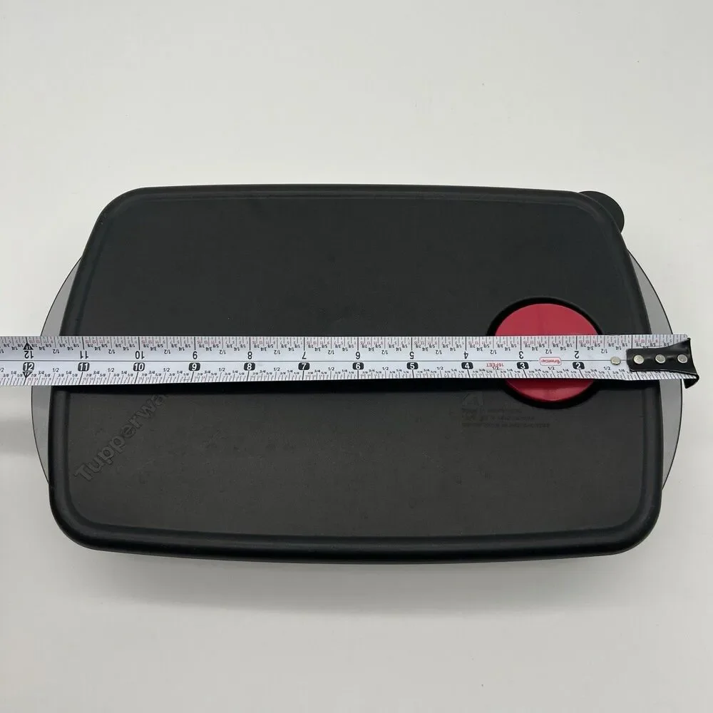 Tupperware black microwave